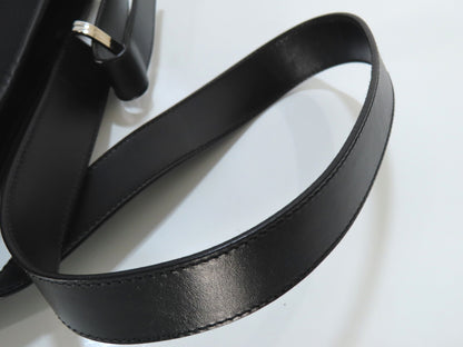 GUCCI Nylon Canvas and Leather Shoulder Bag 019・0422 3444 Black Shoulder Bag