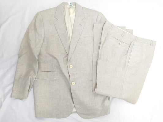 HERMES Linen x Rayon Set Gray Other Apparel