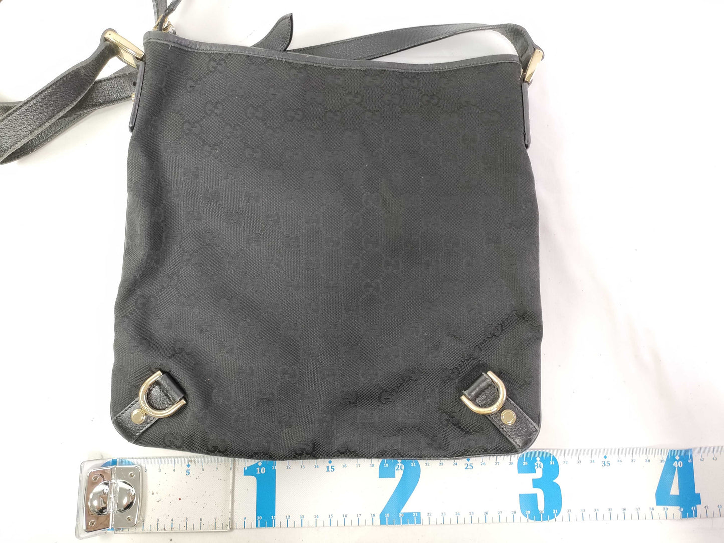 GUCCI Abbey GG Canvas Shoulder Bag 131326 204991 Black Shoulder Bag