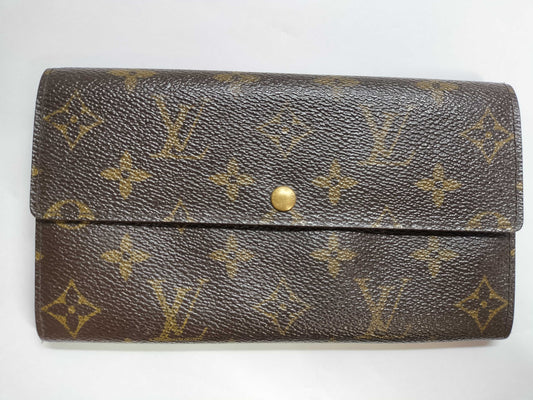 LOUIS VUITTON LOUIS VUITTON Monogram LV Monogram Porte Monnaie Credit Wallet M61725 CA0975