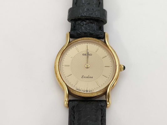 SEIKO Exceline 1F20-0D90 0N0239 Quartz 18K Non-Working/No Operational Guarantee Women's Watch