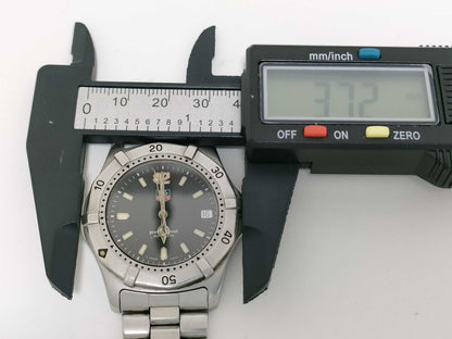 TAG Heuer ET9790 Stainless Steel/QZ Black Dial Men's Watch, Not Working/No Operational Guarantee