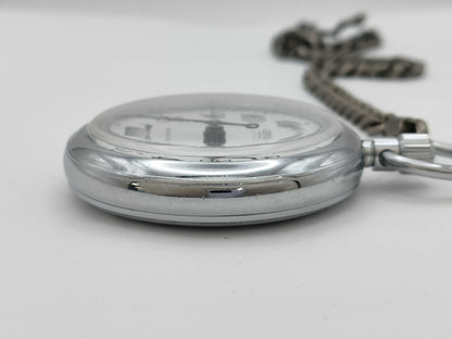 SEIKO 6310-0020 880240 Manual Winding White Dial Pocket Watch