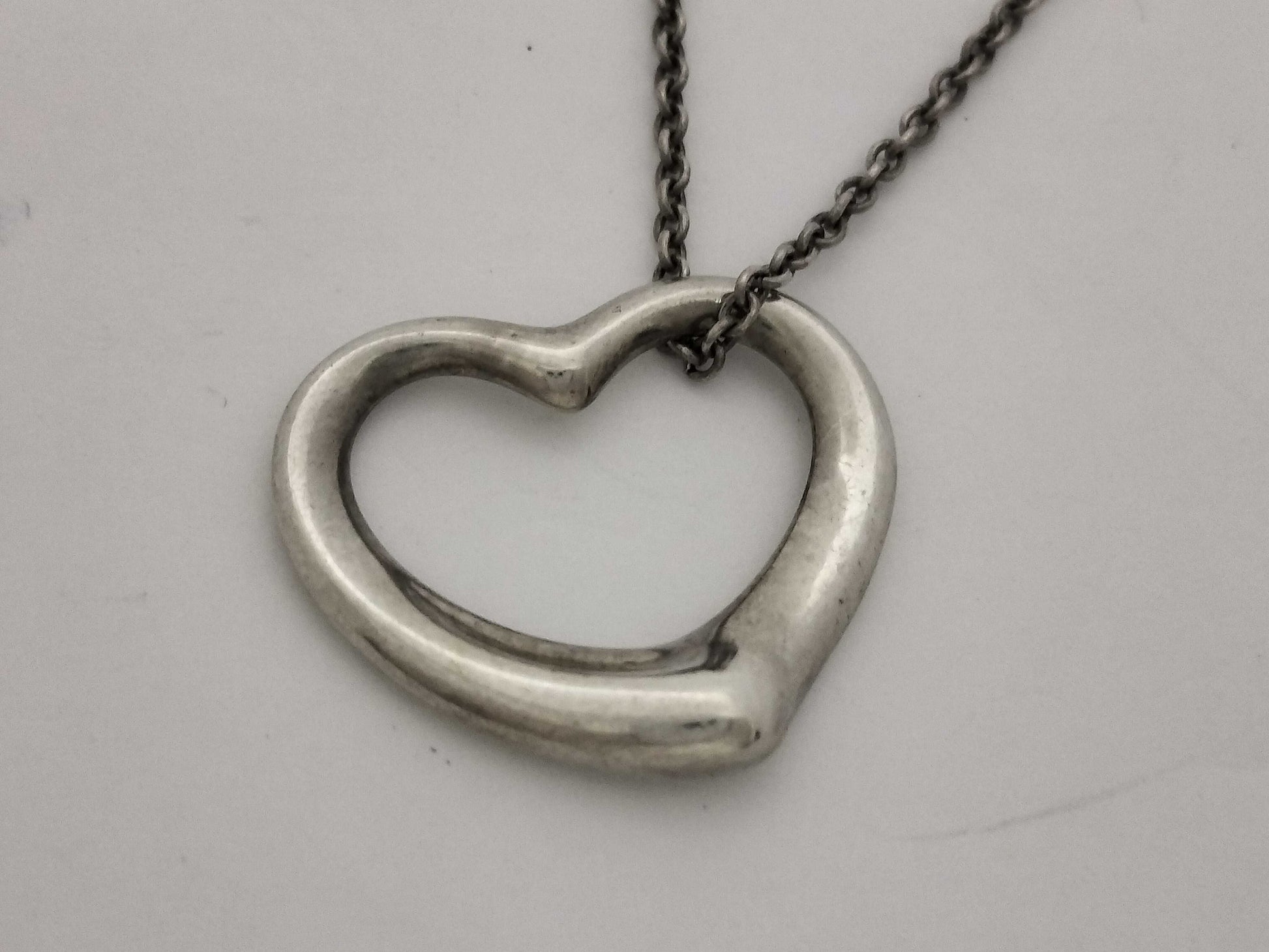 Tiffany & Co. Tiffany & Co. Open Heart Tiffany Open Heart Necklace SV925 Silver Necklace
