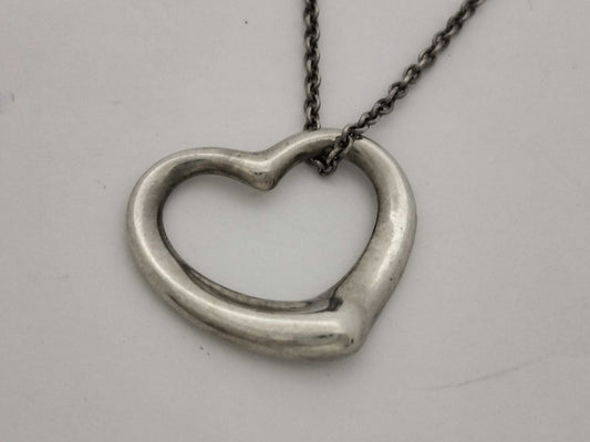 Tiffany & Co. Tiffany & Co. Open Heart Tiffany Open Heart Necklace SV925 Silver Necklace