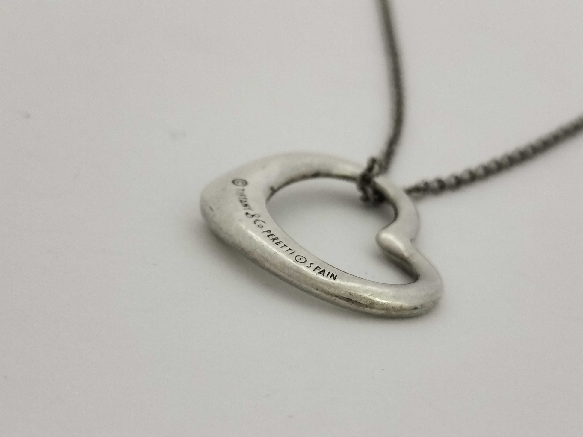 Tiffany & Co. Tiffany & Co. Open Heart Tiffany Open Heart Necklace SV925 Silver Necklace