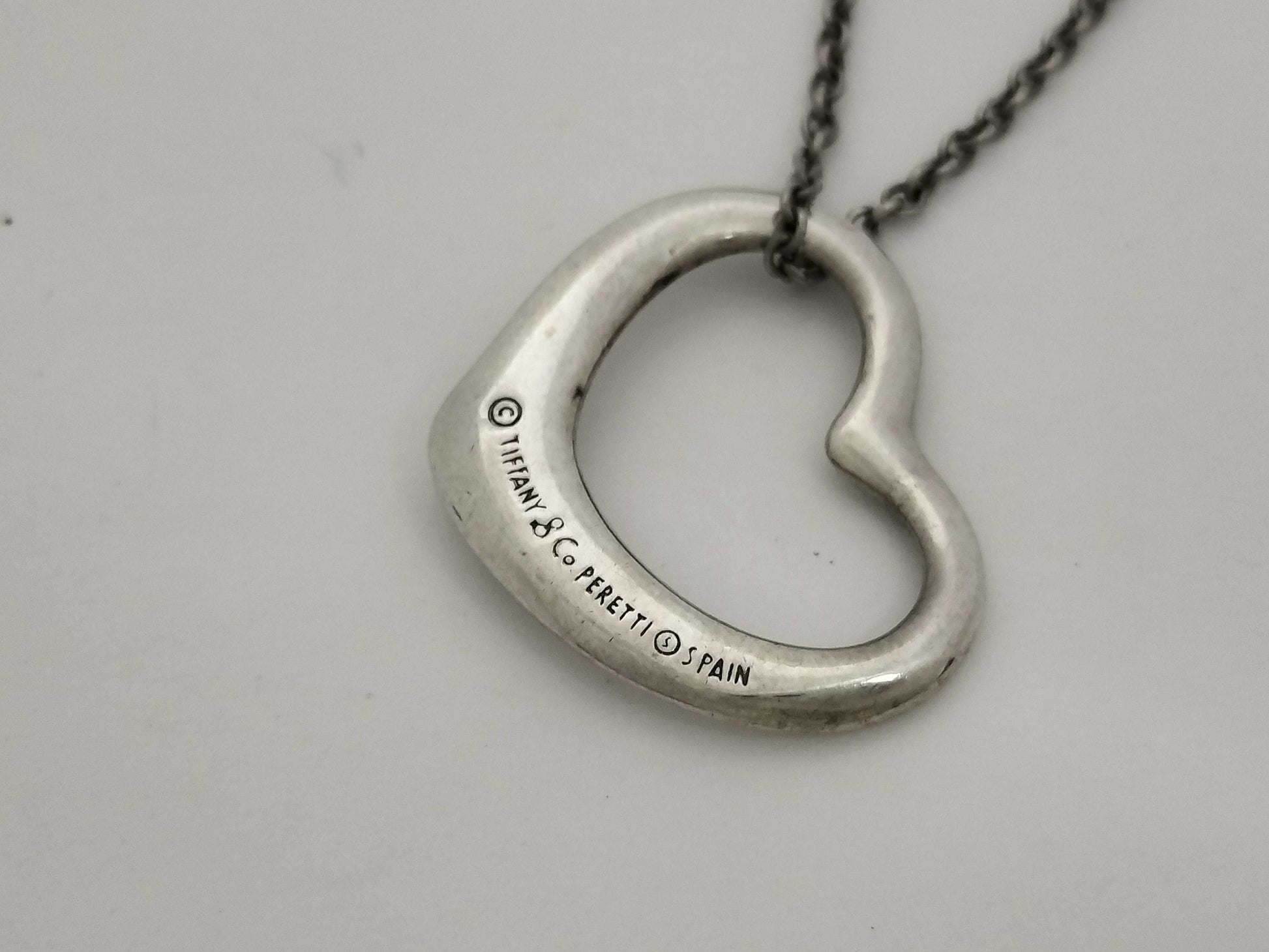 Tiffany & Co. Tiffany & Co. Open Heart Tiffany Open Heart Necklace SV925 Silver Necklace