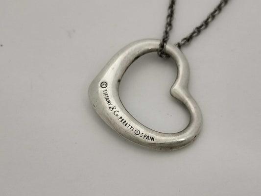 Tiffany & Co. Tiffany & Co. Open Heart Tiffany Open Heart Necklace SV925 Silver Necklace
