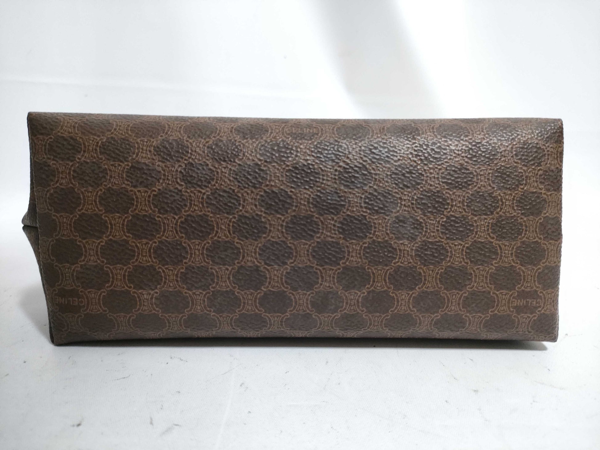 CELINE Macadam PVC Second Bag Brown Pouch
