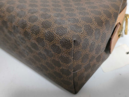 CELINE Macadam PVC Second Bag Brown Pouch