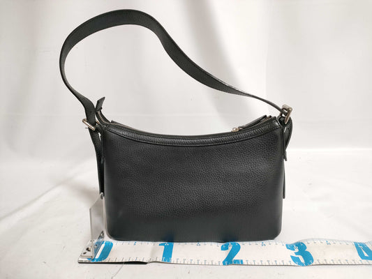 BURBERRY Leather One-Shoulder Bag Black Shoulder Bag