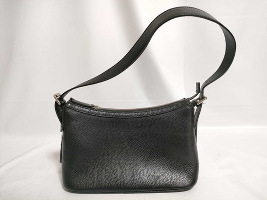 BURBERRY Leather One-Shoulder Bag Black Shoulder Bag