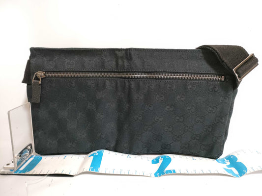 GUCCI GG Canvas Waist Bag 28566 2123 Black