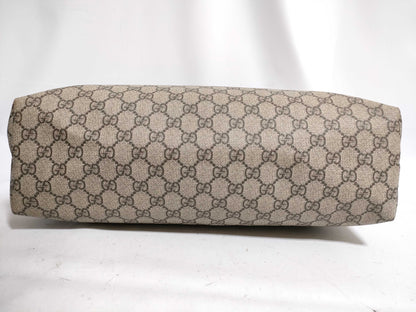 GUCCI GG Supreme Sherry Line Tote Bag 211134 493492 Mocha Tote Bag