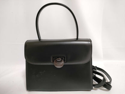 GIVENCHY Leather 2-Way Handbag Black