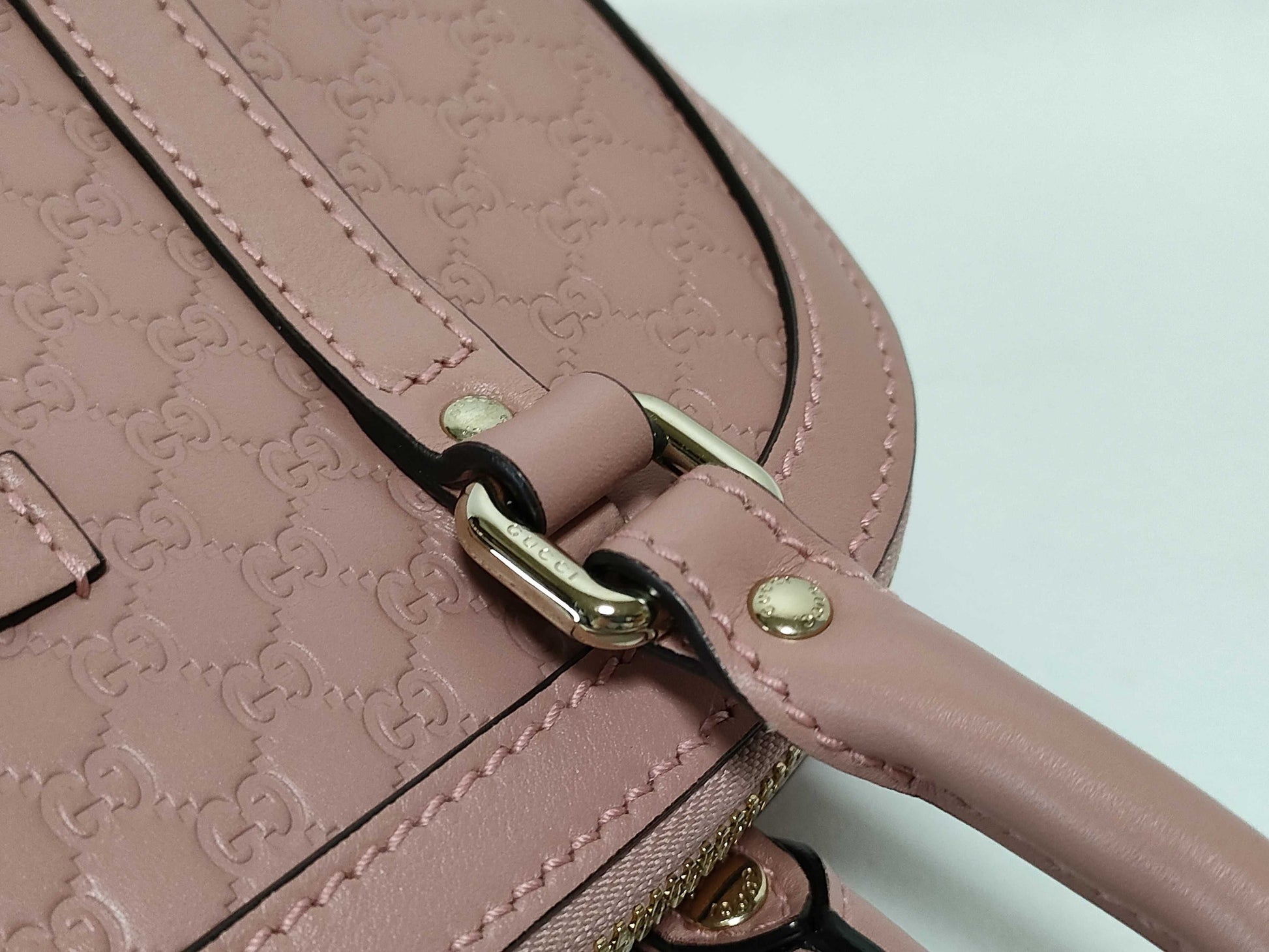GUCCI Guccissima Gucci Micro Guccissima 2-Way Handbag 449654 520981 Pink Handbag