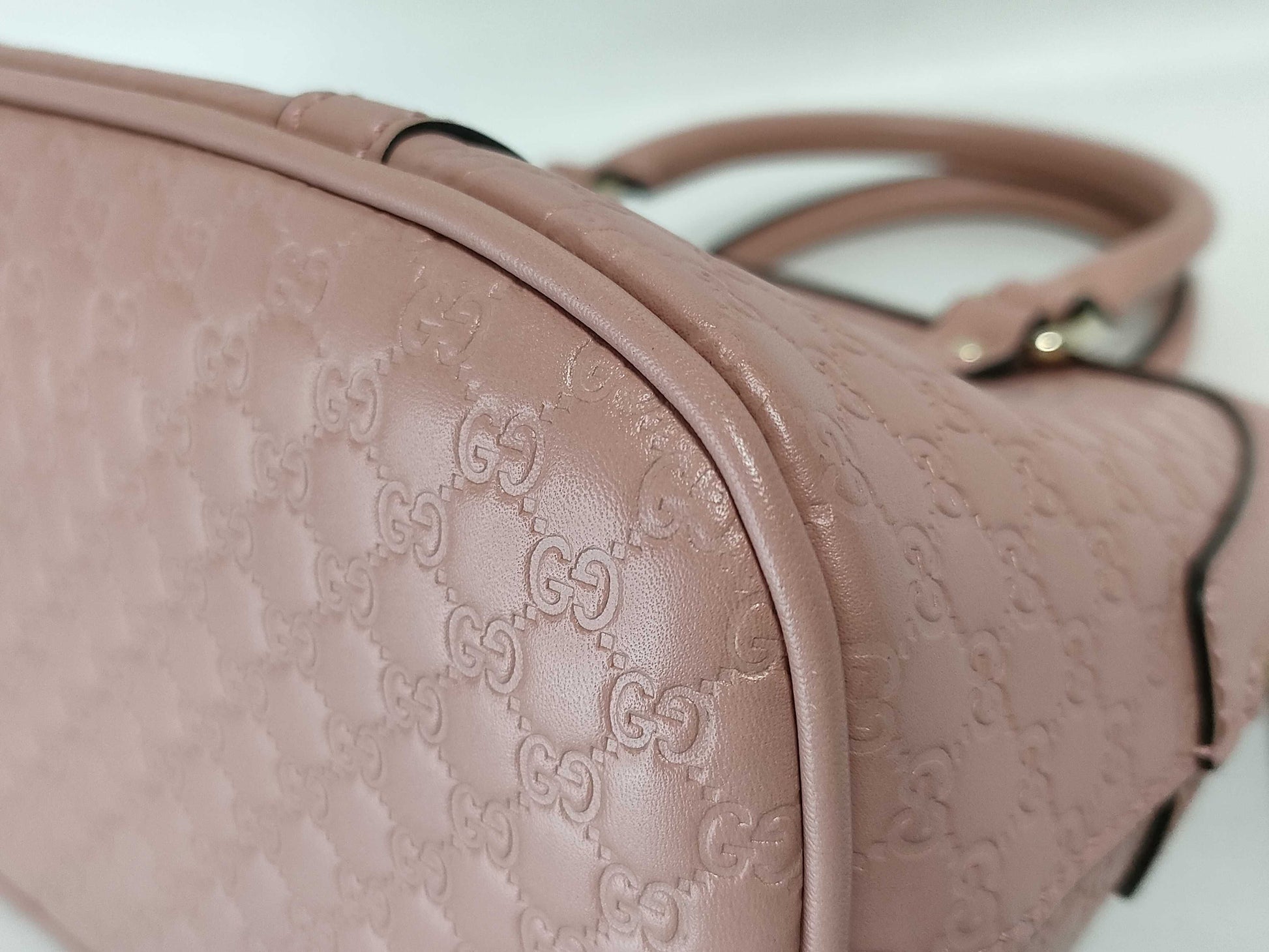 GUCCI Guccissima Gucci Micro Guccissima 2-Way Handbag 449654 520981 Pink Handbag