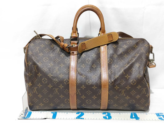 LOUIS VUITTON Monogram LV Monogram Keepall Bandouliere 45 M41418 VI882 Boston Bag