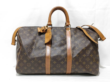 LOUIS VUITTON Monogram LV Monogram Keepall Bandouliere 45 M41418 VI882 Boston Bag