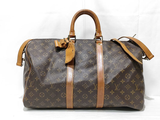 LOUIS VUITTON Monogram LV Monogram Keepall Bandouliere 45 M41418 VI882 Boston Bag