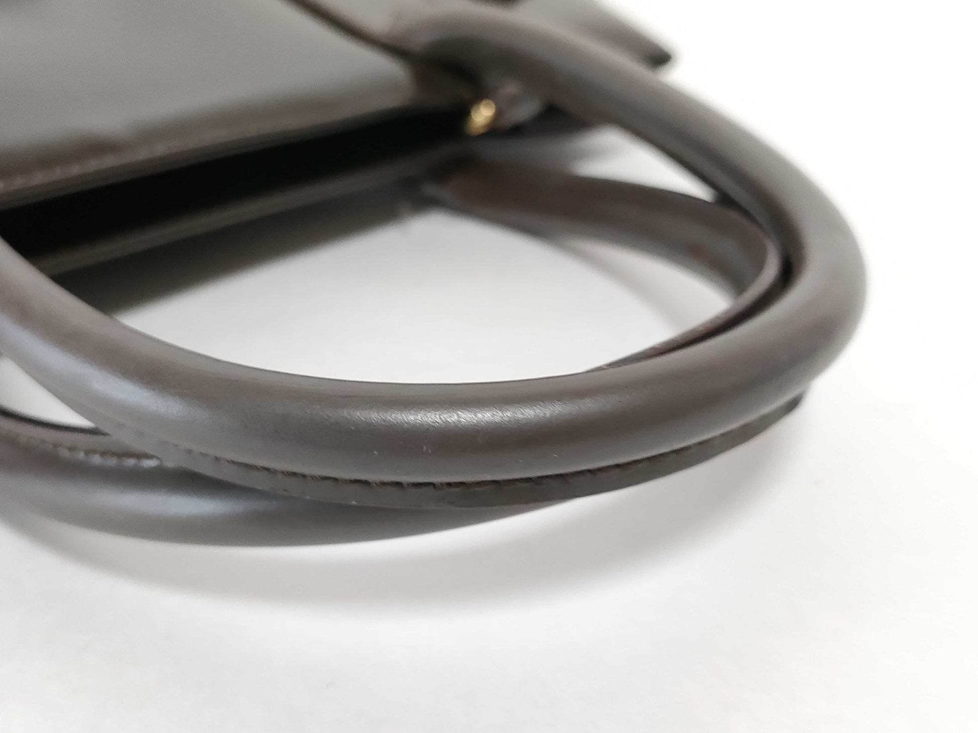 GUCCI Gucci Leather Handbag Brown Model Number Unclear Handbag