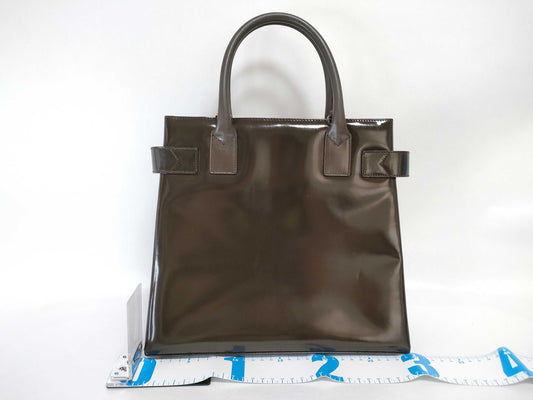 GUCCI Gucci Leather Handbag Brown Model Number Unclear Handbag