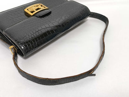 CELINE Leather One-Shoulder Bag Black Shoulder Bag