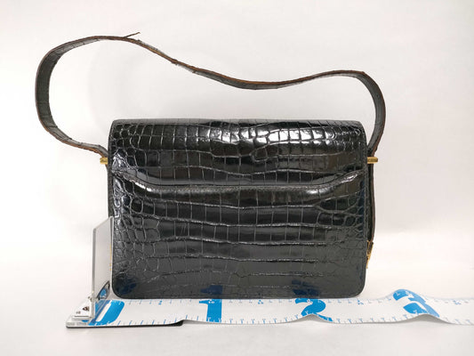 CELINE Leather One-Shoulder Bag Black Shoulder Bag