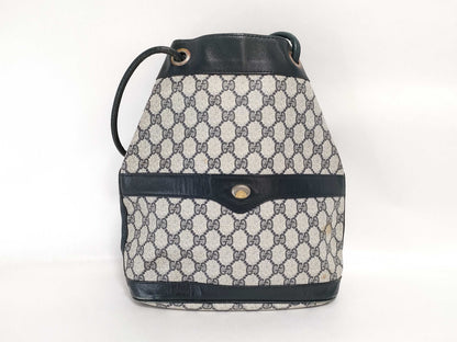 GUCCI GG Supreme Gucci Old Gucci GG Supreme Shoulder Bag Navy x Gray Shoulder Bag