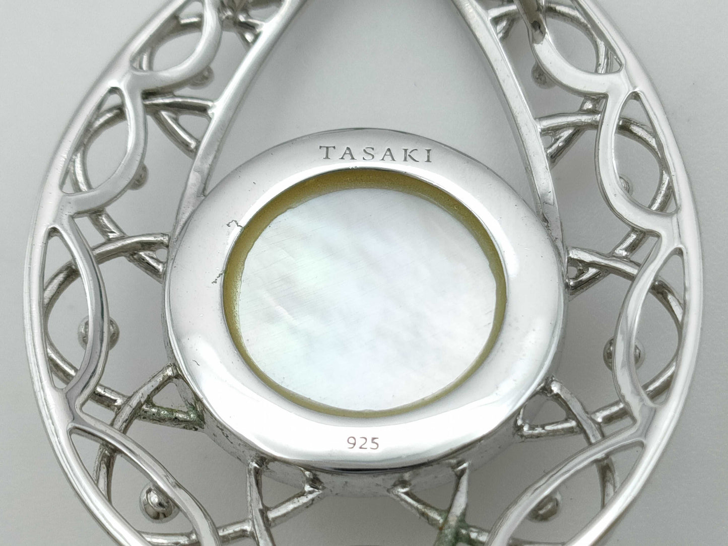 TASAKI Mabe Pearl Necklace, Approx. 17.0mm Diameter, Sterling Silver, 11.7g 