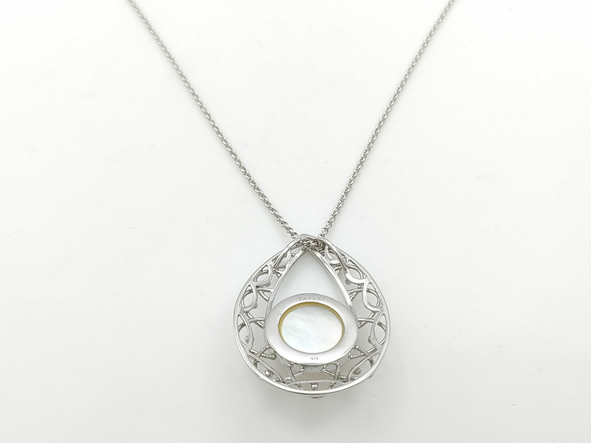 TASAKI Mabe Pearl Necklace, Approx. 17.0mm Diameter, Sterling Silver, 11.7g 