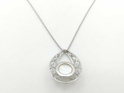 TASAKI Mabe Pearl Necklace, Approx. 17.0mm Diameter, Sterling Silver, 11.7g 