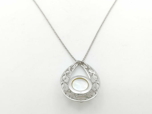TASAKI Mabe Pearl Necklace, Approx. 17.0mm Diameter, Sterling Silver, 11.7g 