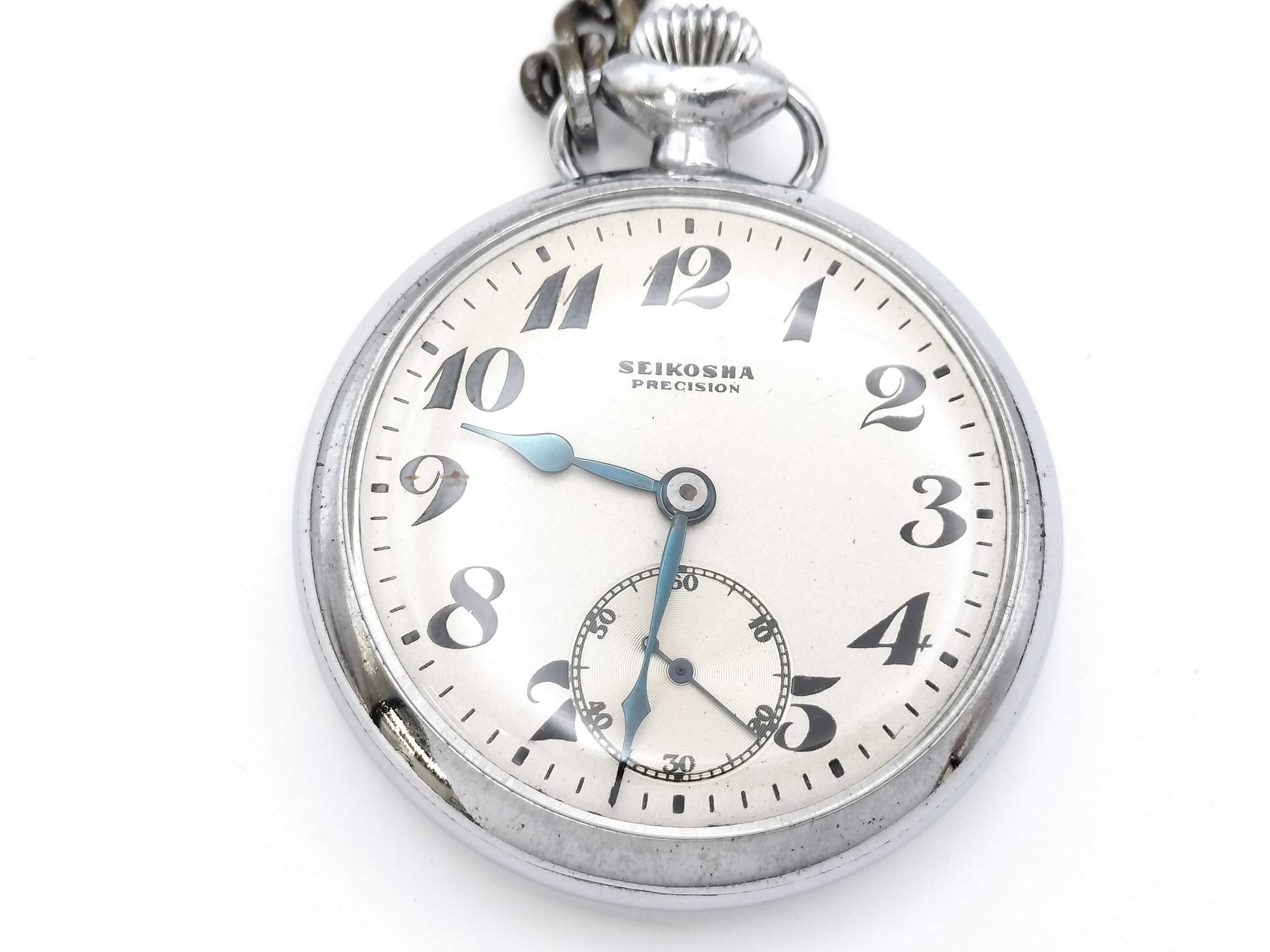 SEIKO Manual Winding Unmoving Pocket Watch