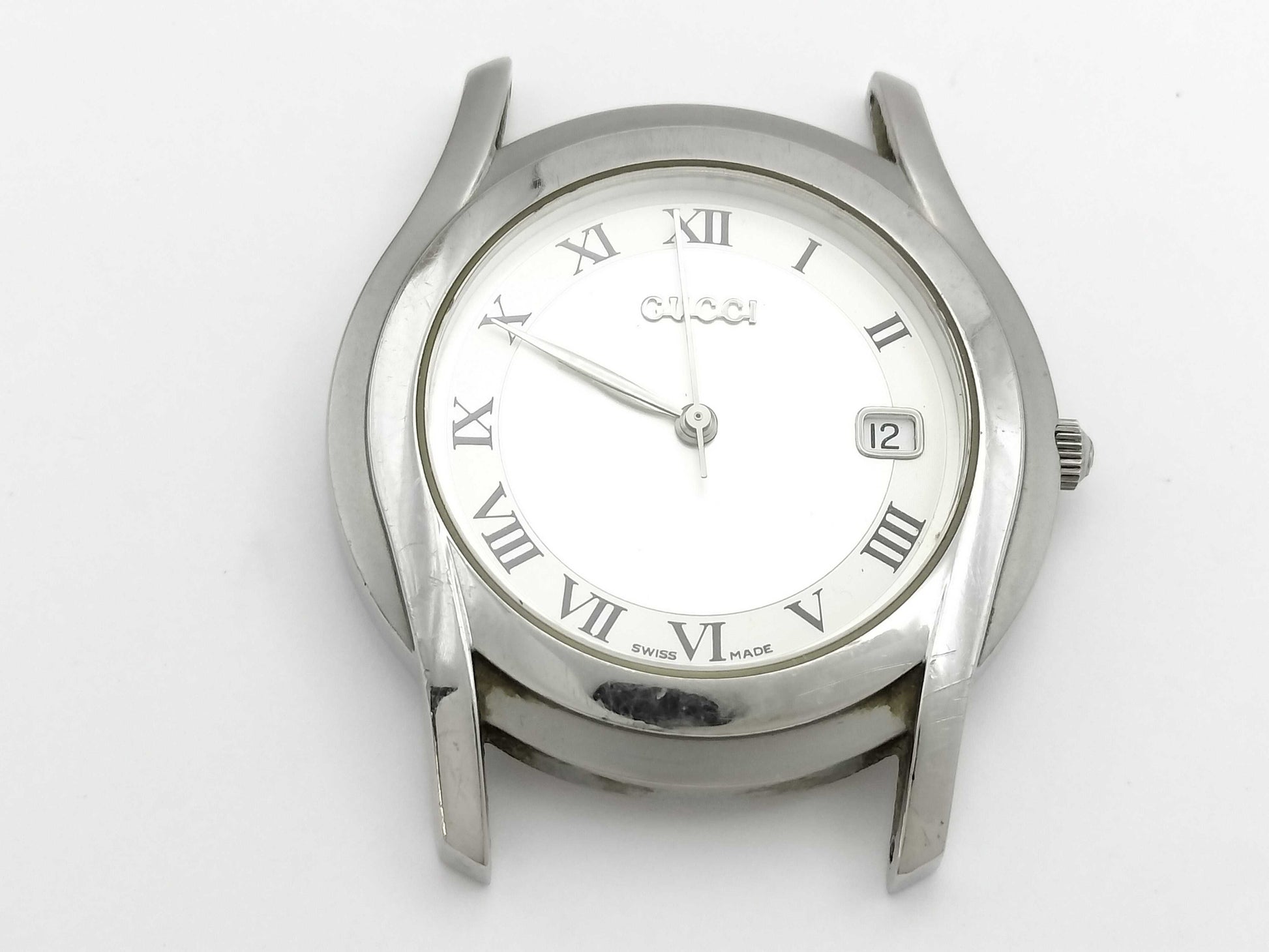 GUCCI 5500M 0019139 Quartz Silver Dial Boys' Watch