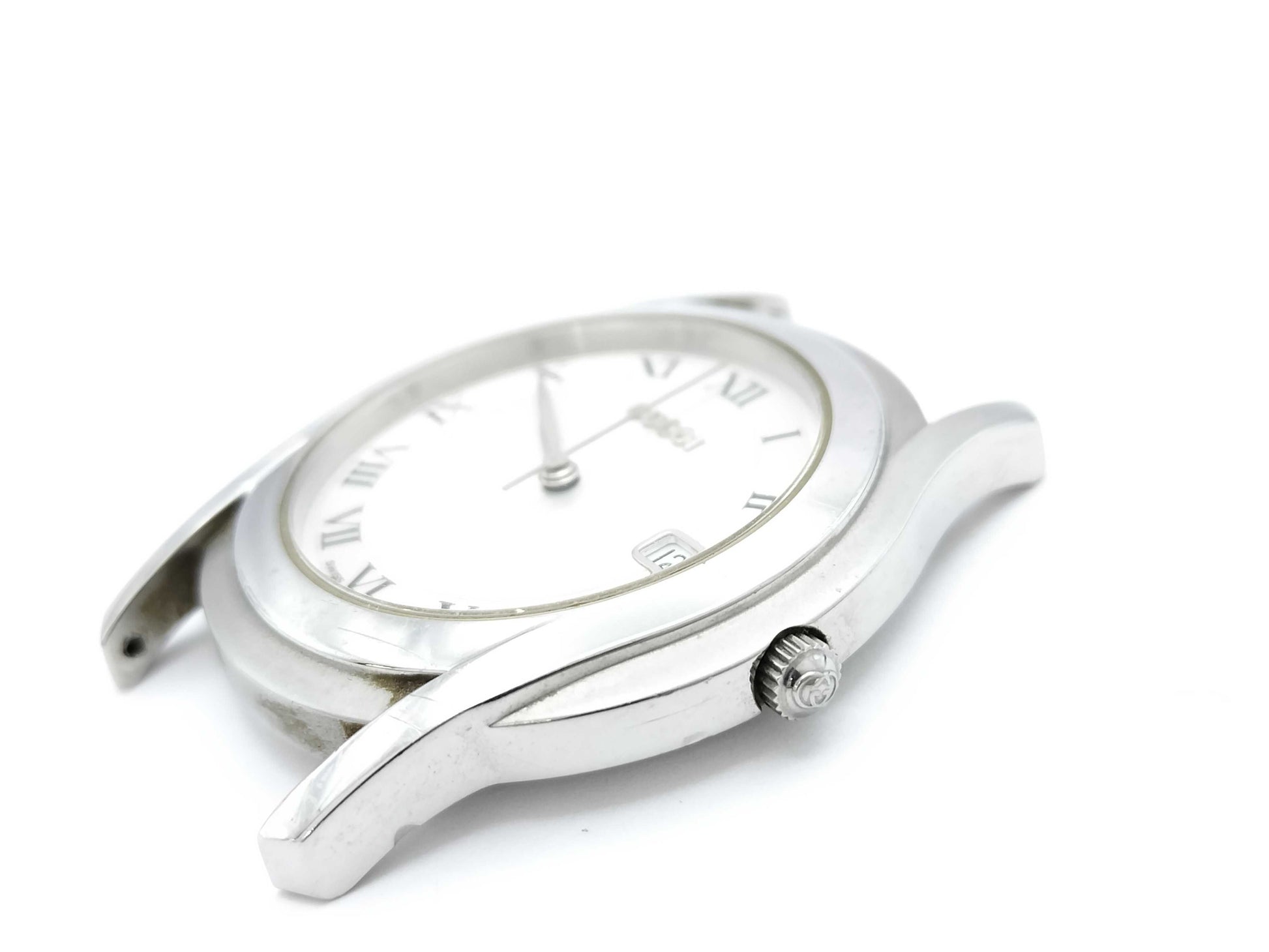 GUCCI 5500M 0019139 Quartz Silver Dial Boys' Watch