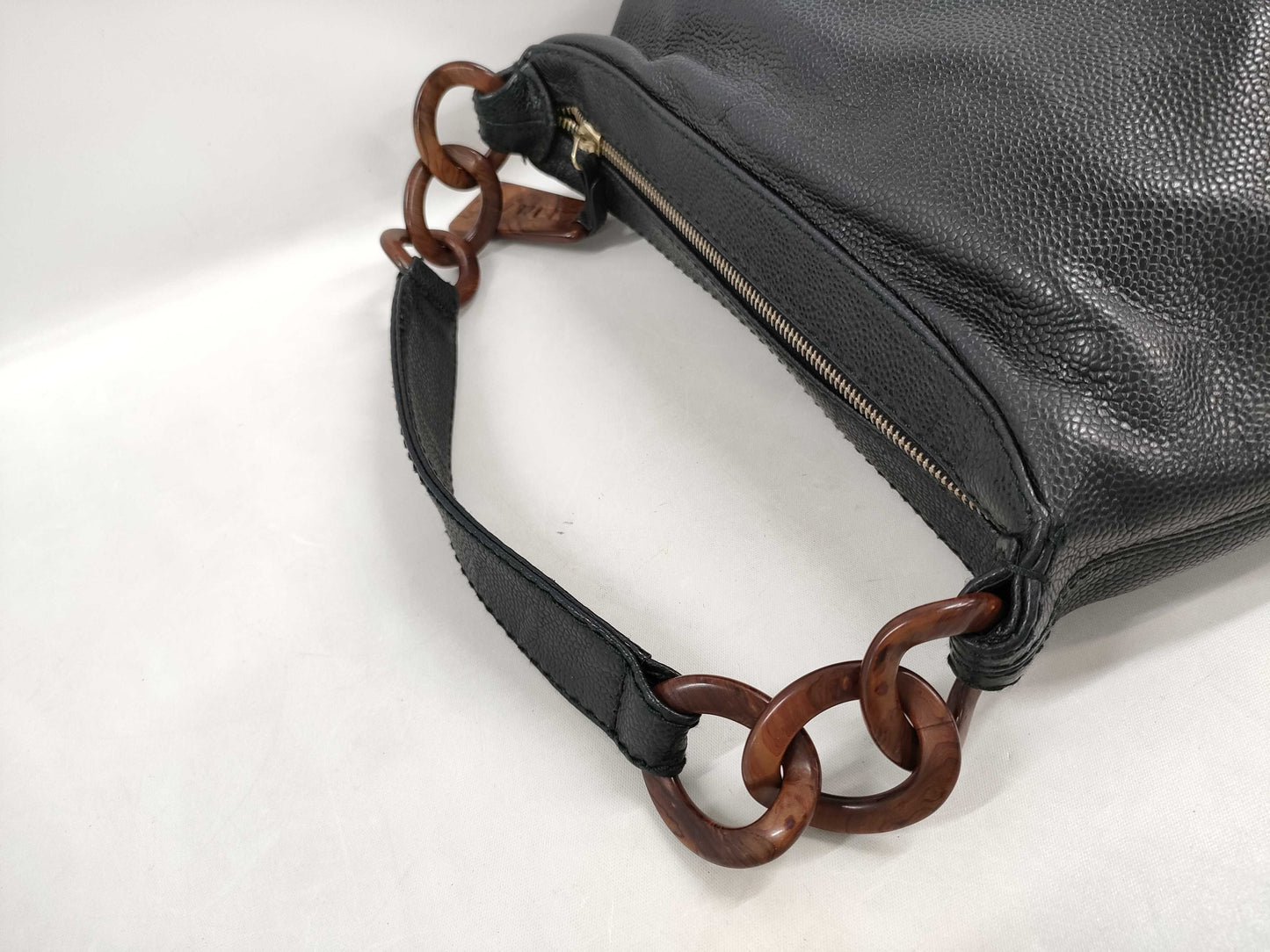 CHANEL Caviar Skin Handbag Handbag