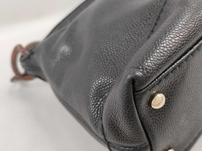 CHANEL Caviar Skin Handbag Handbag