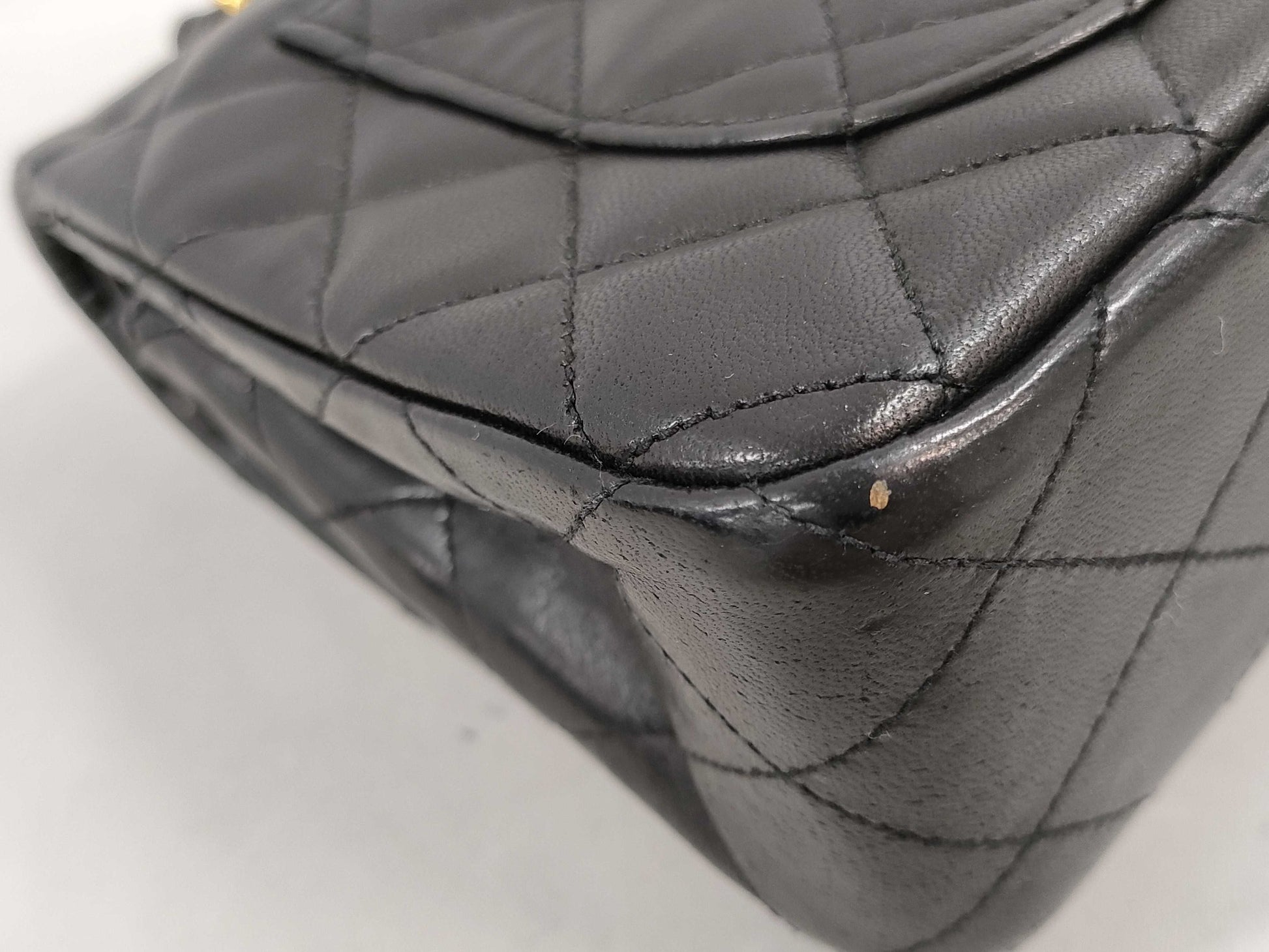 CHANEL Matelasse Double Flap Lambskin Shoulder Bag with Box