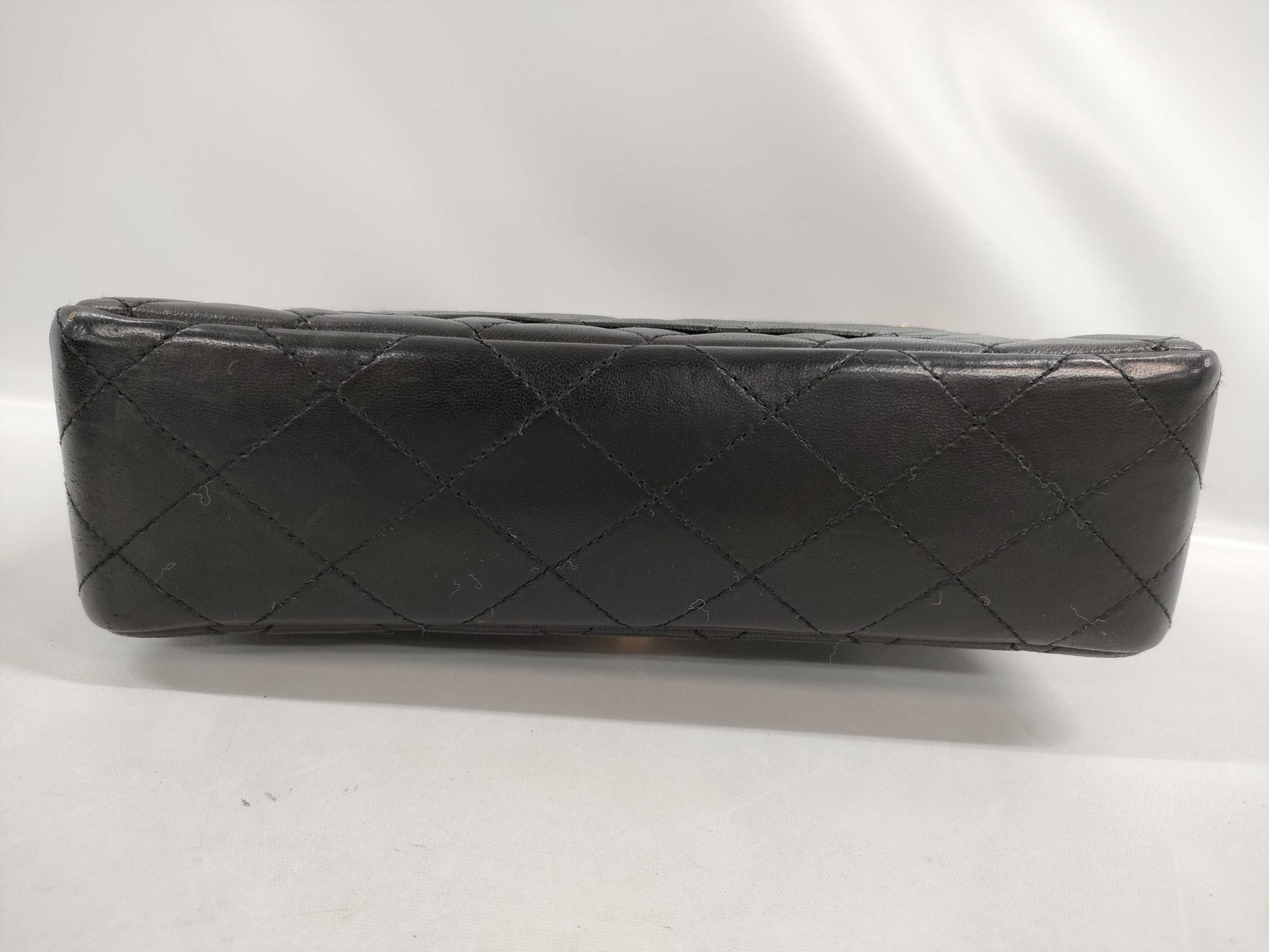 CHANEL Matelasse Double Flap Lambskin Shoulder Bag with Box