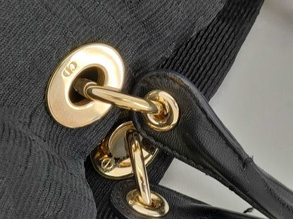 Dior Christian Dior Cannage Black Handbag Handbag