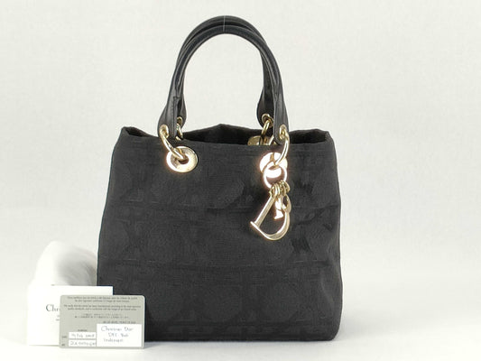 Dior Christian Dior Cannage Black Handbag Handbag