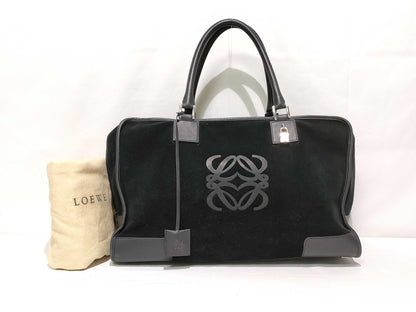 LOEWE Amazona Handbag Black with Shopper Boston Bag