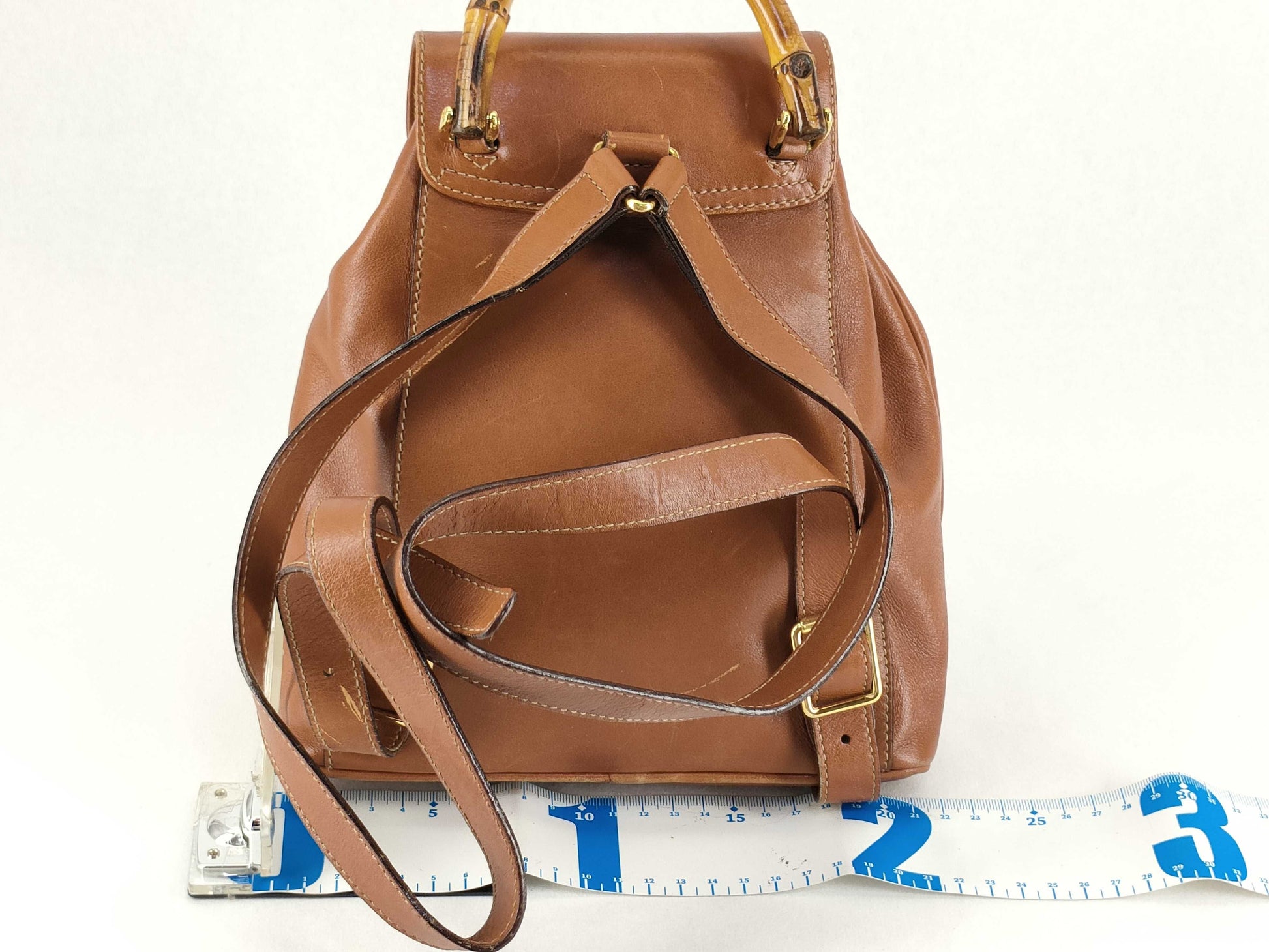 GUCCI Bamboo Backpack Brown