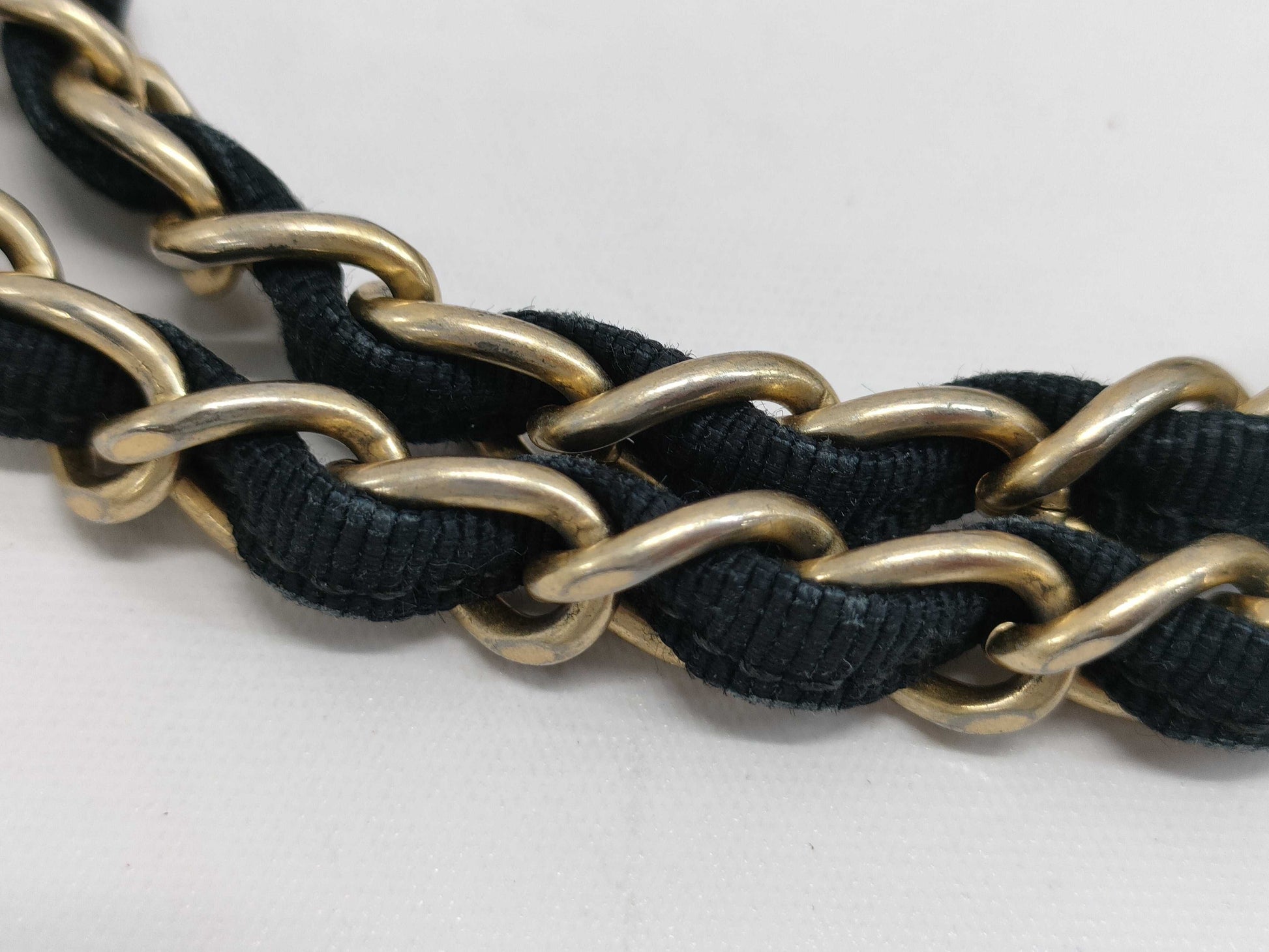 CHANEL Lambskin Wave Stitch Lambskin Shoulder Bag