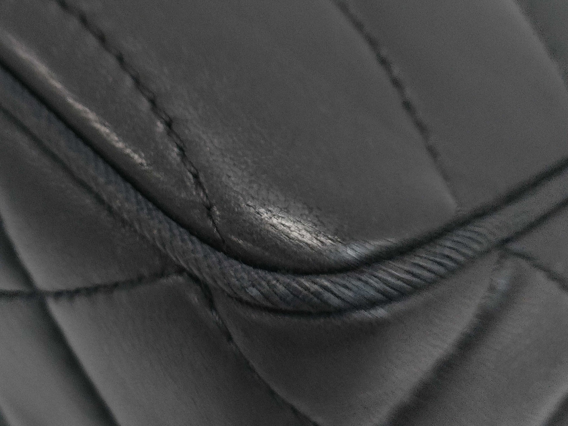 CHANEL Lambskin Wave Stitch Lambskin Shoulder Bag
