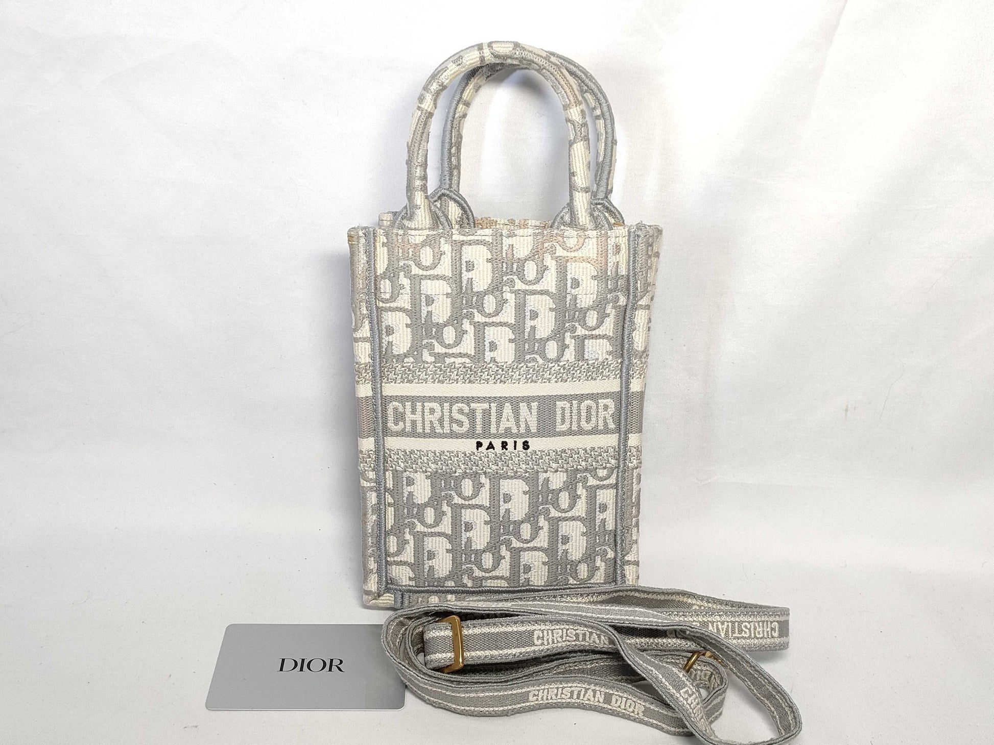 Dior Trotter Book Tote Mini Vertical Bag Handbag