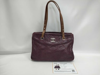 CHANEL Vintage Calfskin Coco Mark Tote Bag