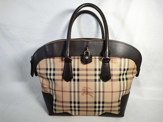 BURBERRY Nova Check Handbag Handbag