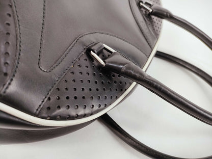 PRADA Prada Mini Boston Bag in Black Leather